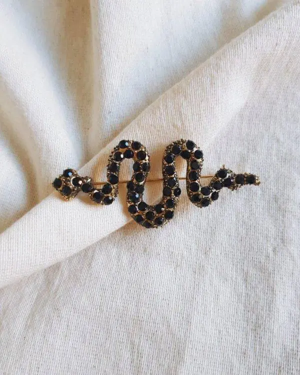 Broche serpiente black