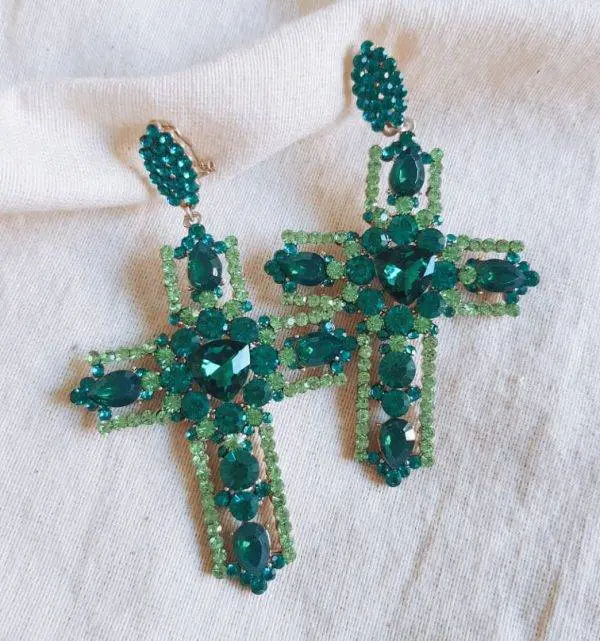 Pendientes Cruz Bali