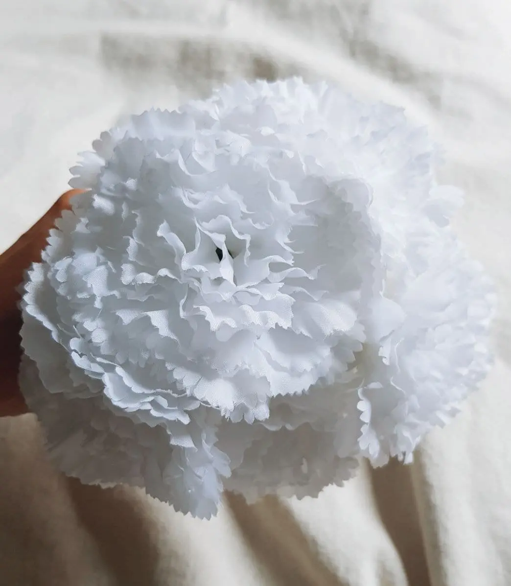 Ramillete claveles blanco