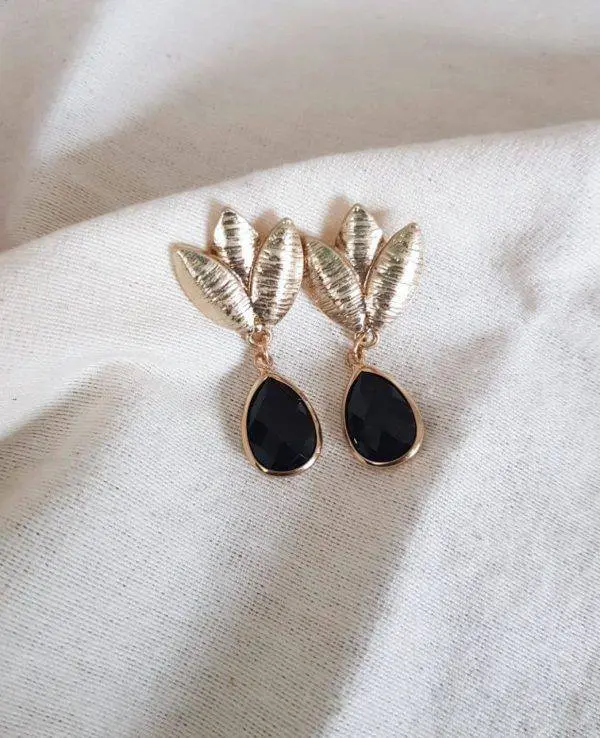 Pendientes Tulipán Black