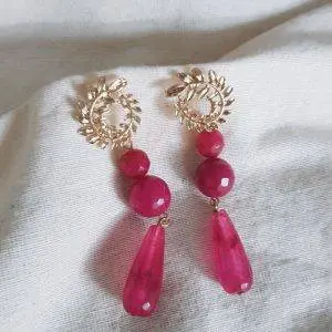 Pendientes espiral buganvilla