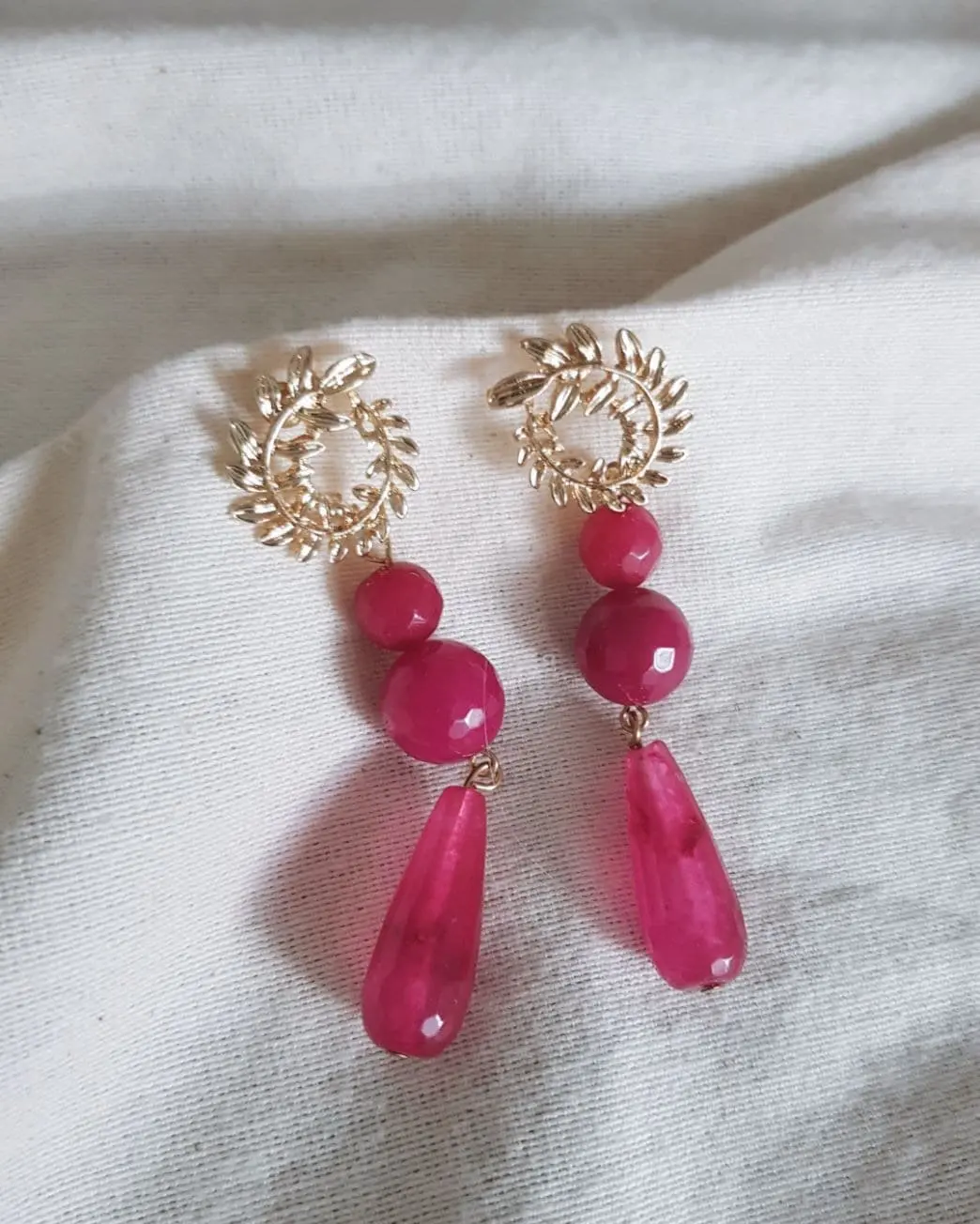 Pendientes espiral buganvilla