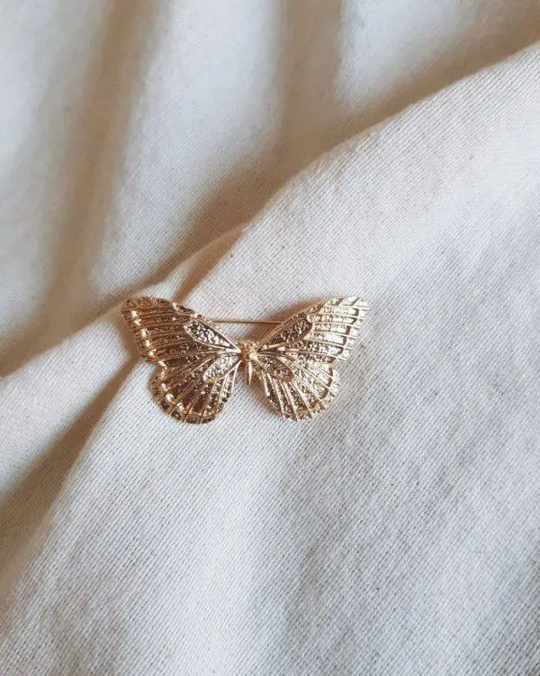 Broche butterfly golden