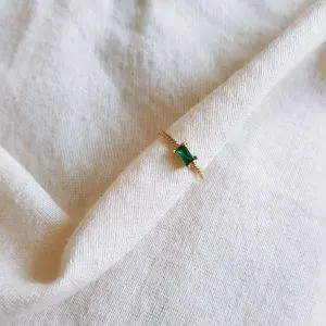 Anillo esmeralda fine