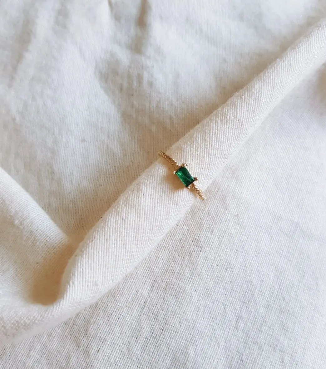 Anillo esmeralda fine