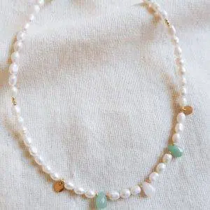 Collar perlas pastel