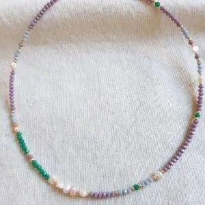 Collar purple & green