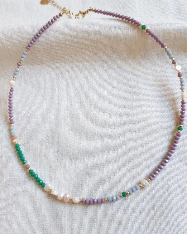 Collar purple & green