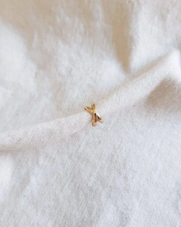 Ear cuff croiss