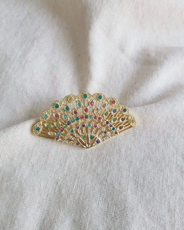 Broche abanico colores