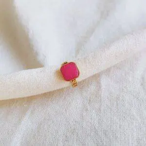 Anillo pink eslabones