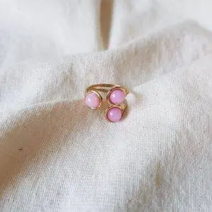 Anillo triple pink