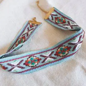 Choker étnico turquesa