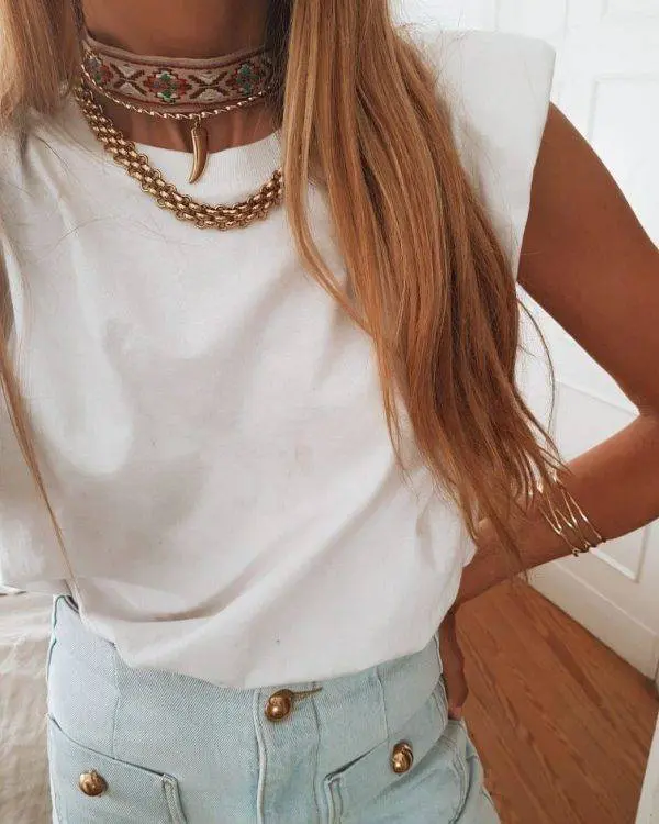 Choker cuerno gold - Imagen 2