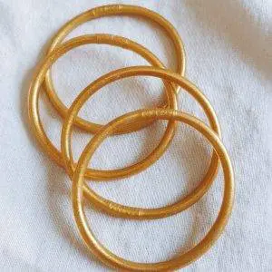 Pulseras pan de oro