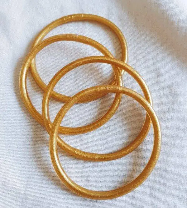 Pulseras pan de oro