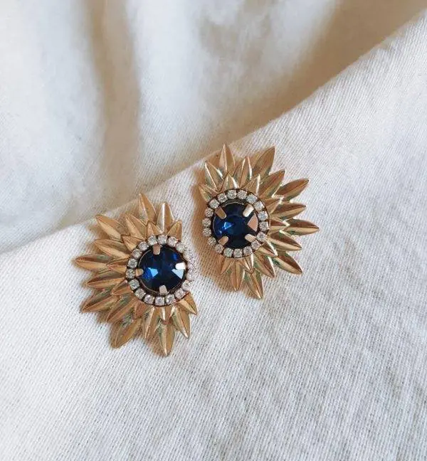 Pendientes Blue gold