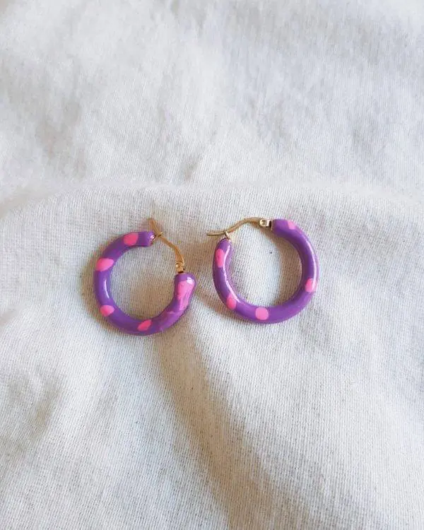 Aros purple & pink