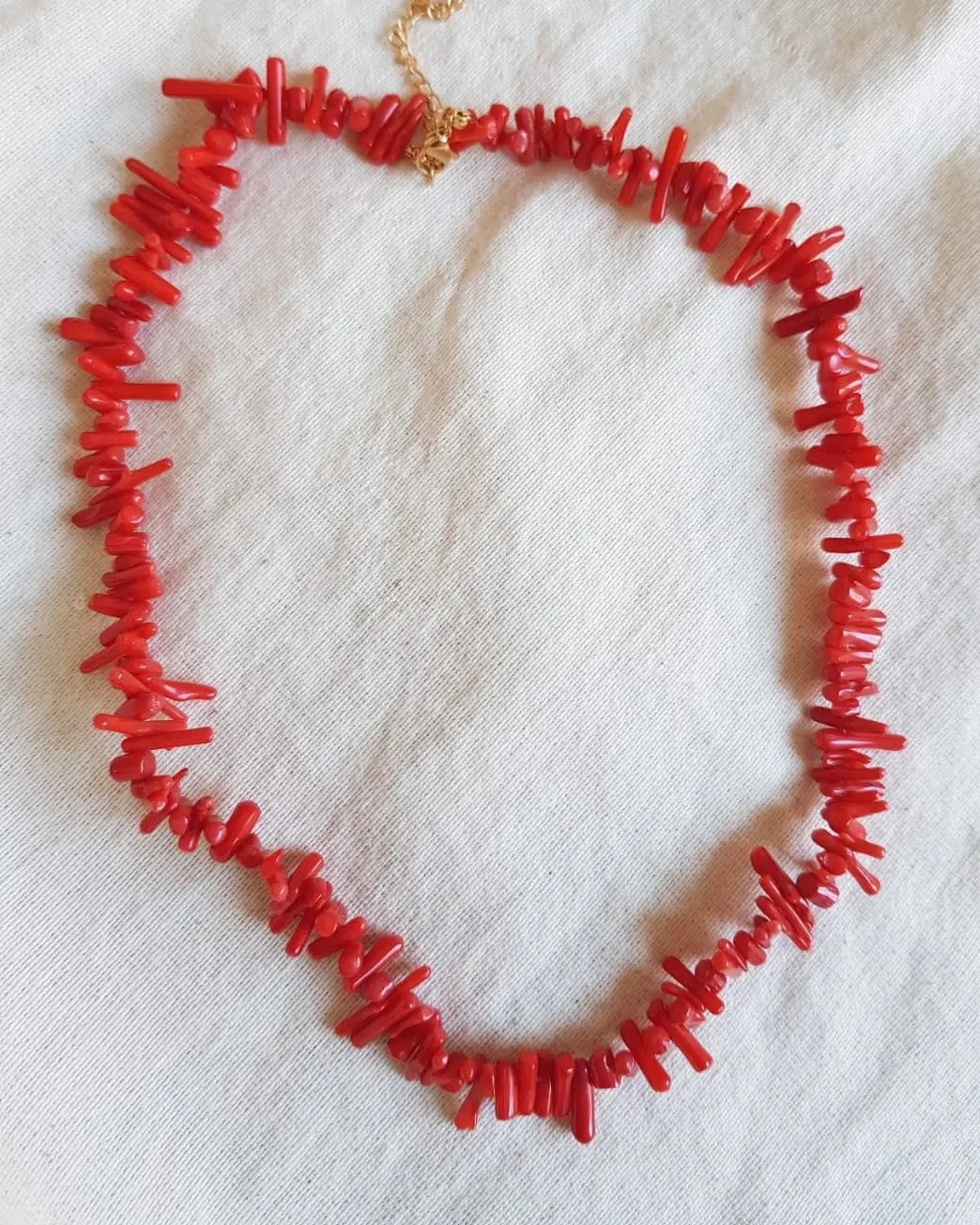 Collar corales mini red