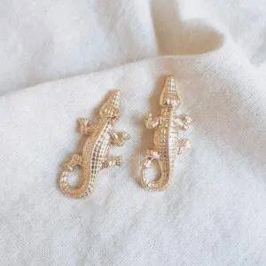 Pendientes cocodrilo