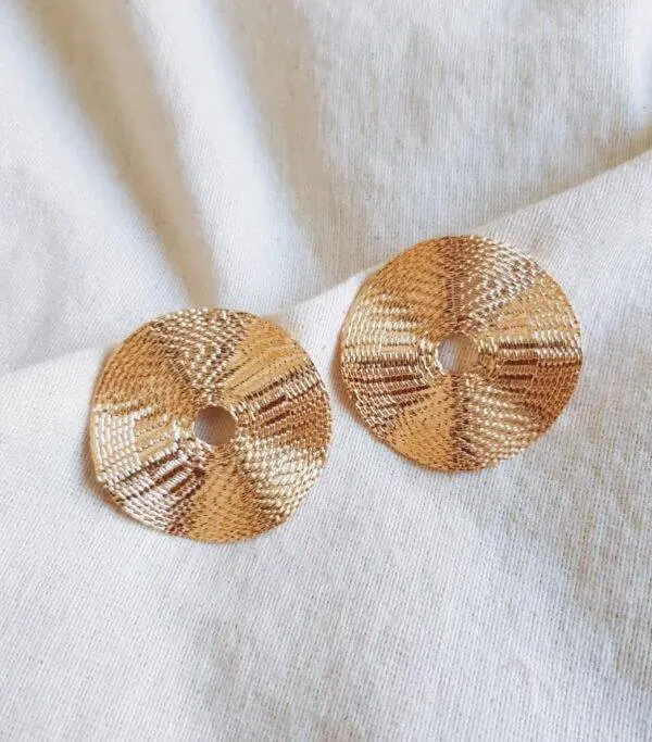 Pendientes circle gold