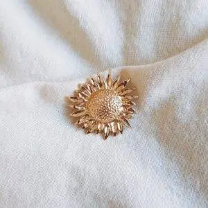 Broche girasol