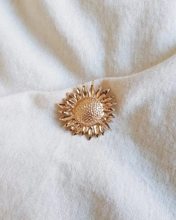Broche girasol