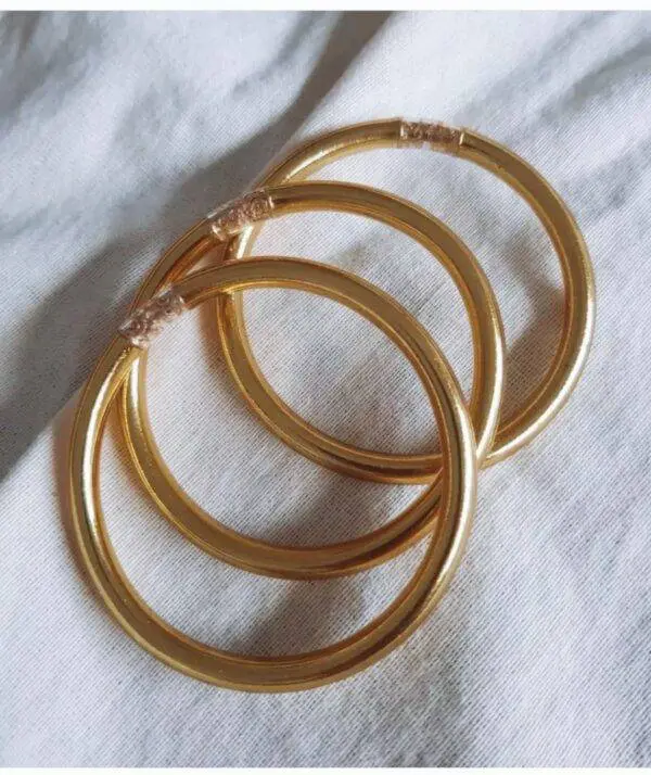 Pulseras pan de oro budistas