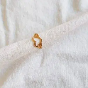 Anillo corazón gold