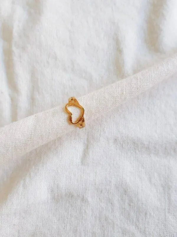 Anillo corazón gold