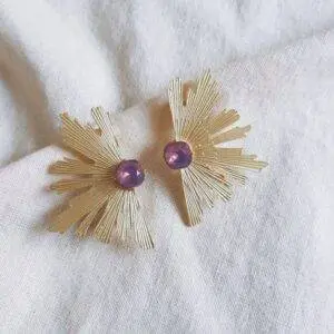 Pendientes Vega malva