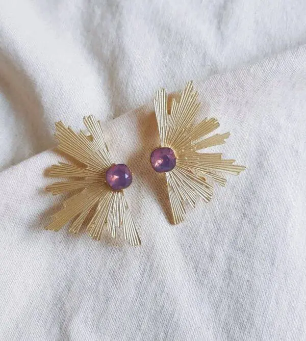 Pendientes Vega malva