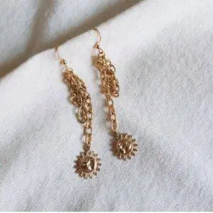 Pendientes cadena sol