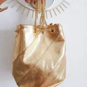 Bolsito saco metalizado golden