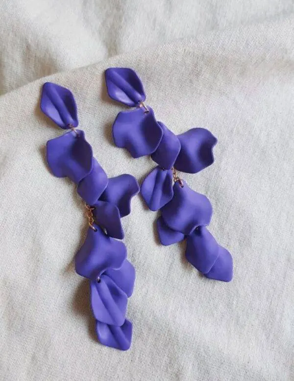 Pendientes Micaela lila