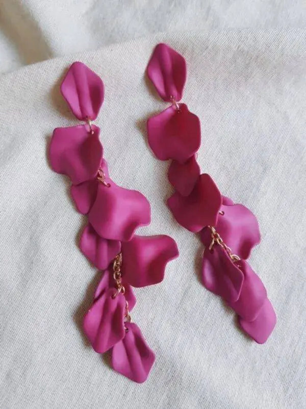 Pendientes Micaela buganvilla