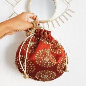 Bolsito saco bourdeaux