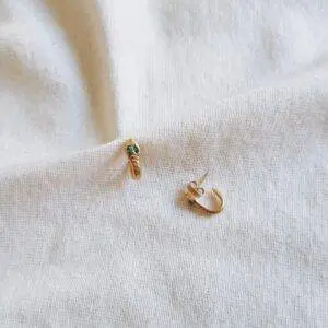 Pendientes serpiente green