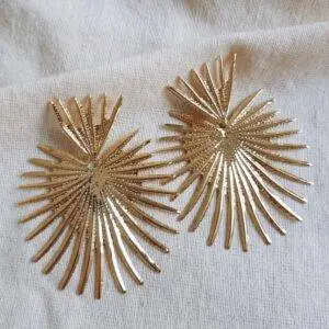 Pendientes gold heart