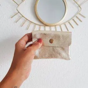 Cartera mini gold