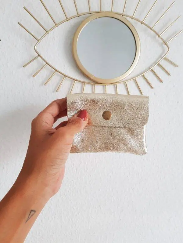 Cartera mini gold