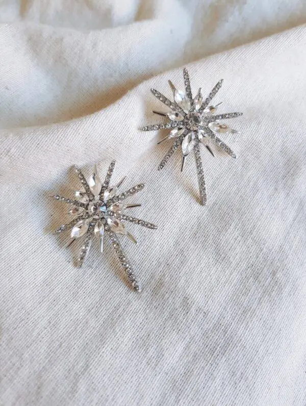 Pendientes Estrella guía plata