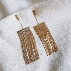 Pendientes Cascada Gold