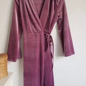 Vestido velvet pink