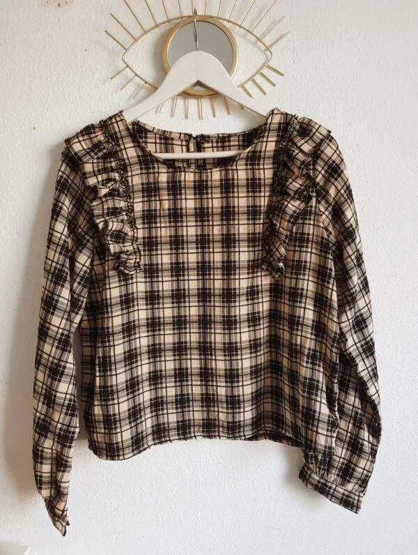 Blusa cuadros black