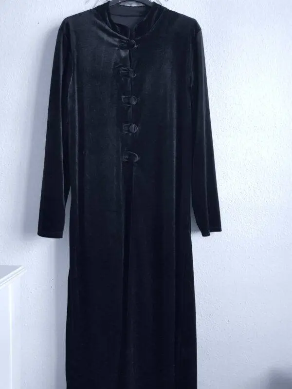 Kimono terciopelo negro