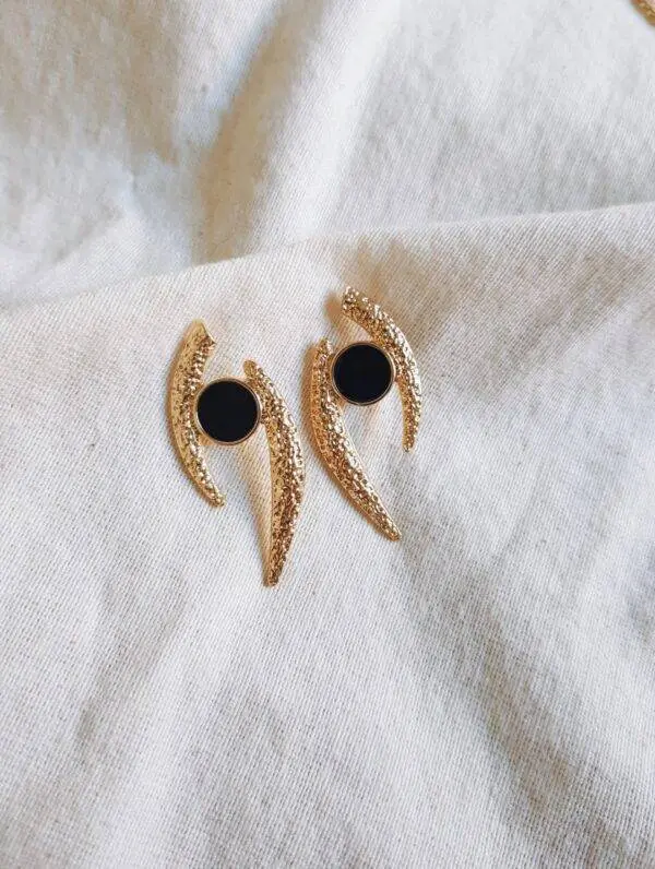Pendientes Black Gold
