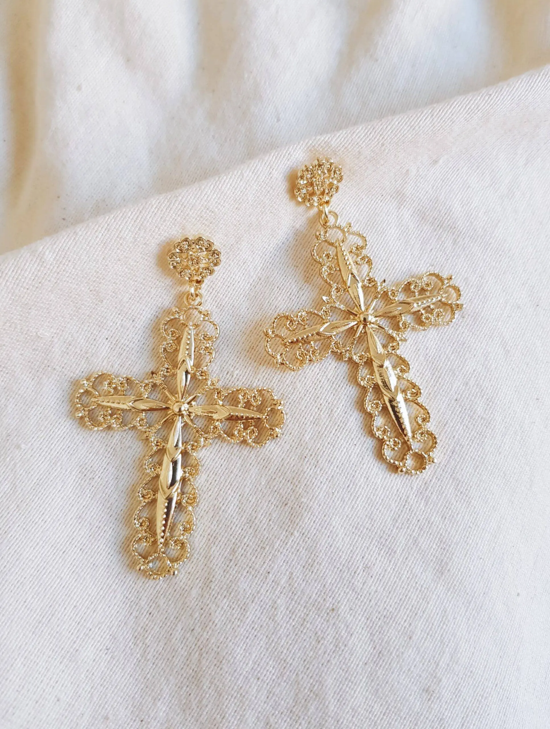 Pendientes Cruz Filigrana