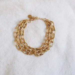 Pulsera cadena triple