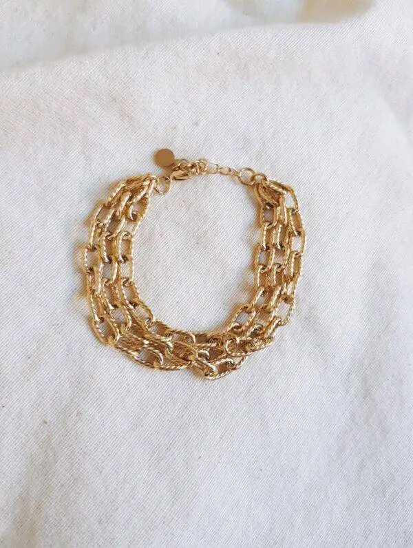 Pulsera cadena triple